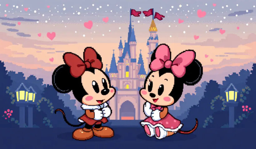 pixel art Disney kawaii