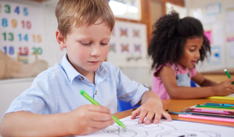 Colouring is a beneficial activity for kids of all ages