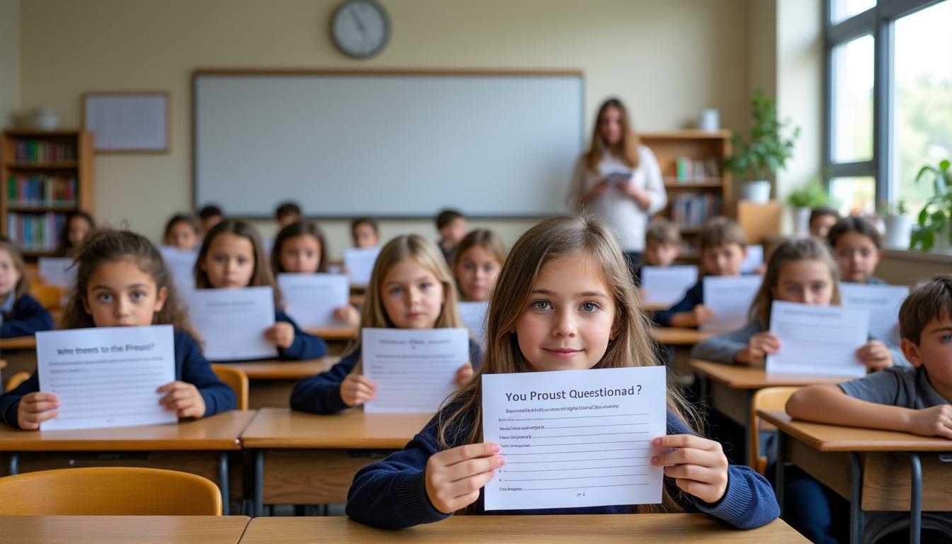 découvrez comment exploiter le questionnaire de proust en classe pour encourager la créativité des élèves, favoriser leur expression et stimuler leur réflexion personnelle.