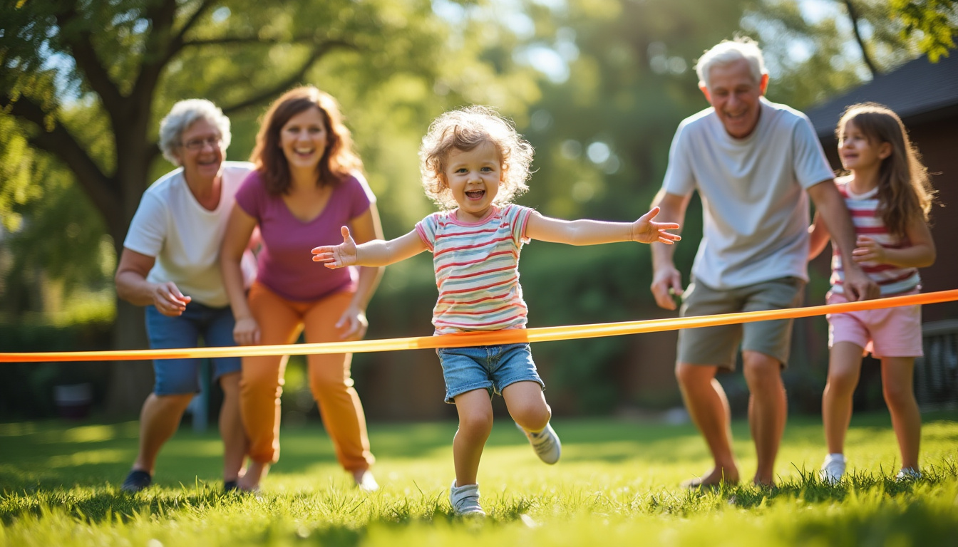 découvrez comment le jeu de l'élastique, activité ludique et intergénérationnelle, favorise la complicité, la coopération et le renforcement des liens familiaux à travers des moments de partage et de rires.