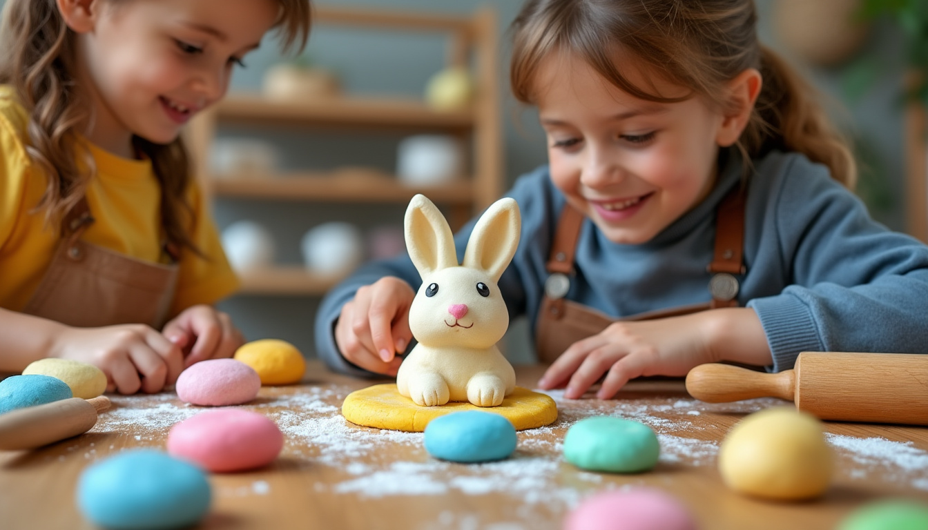 découvrez comment réaliser un joli lapin en pâte à sel grâce à des étapes simples et ludiques. une activité créative idéale pour occuper et développer la motricité des petits enfants, tout en s’amusant !