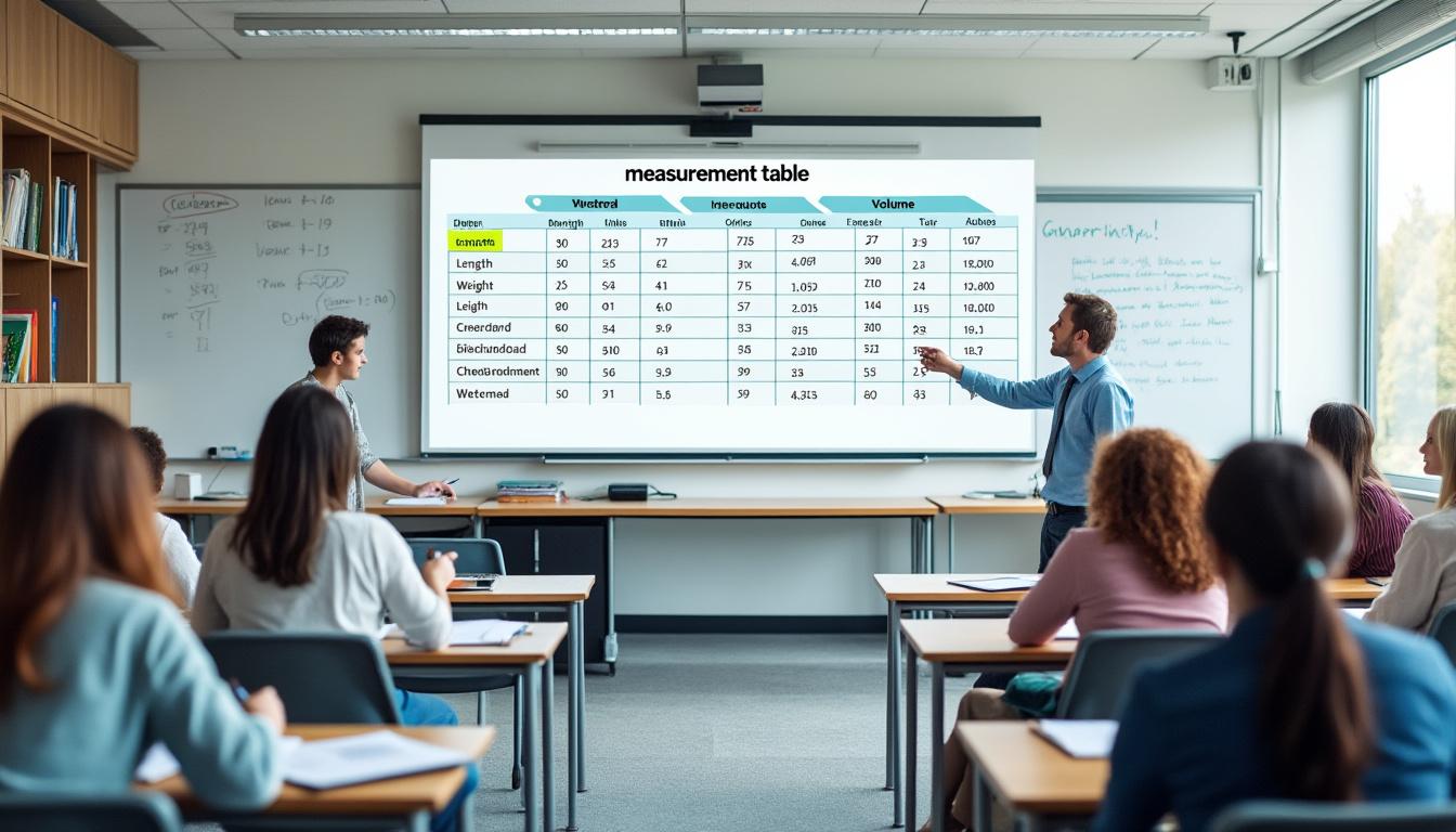 découvrez comment le tableau des grandeurs aide les élèves à comprendre et retenir facilement les différentes unités de mesure, en simplifiant l'apprentissage des conversions et des équivalences.