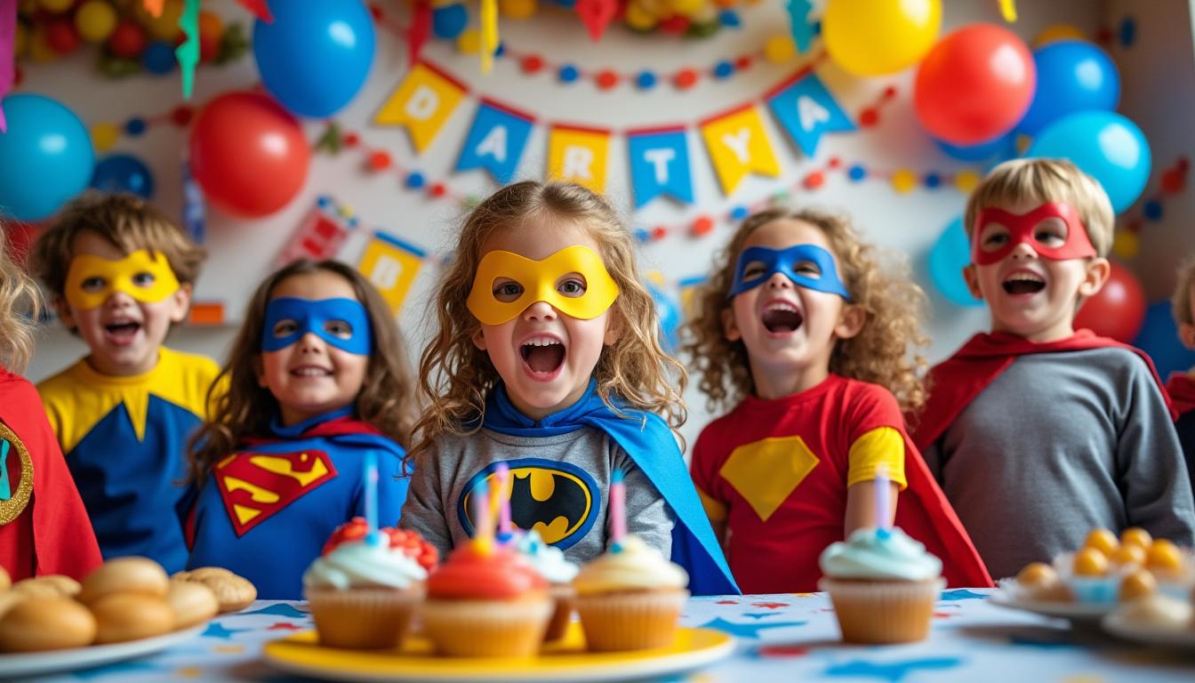 organisez une fête inoubliable avec des masques de super héros à imprimer ! découvrez nos astuces et idées pour une décoration originale, des activités ludiques et des souvenirs uniques pour les enfants.