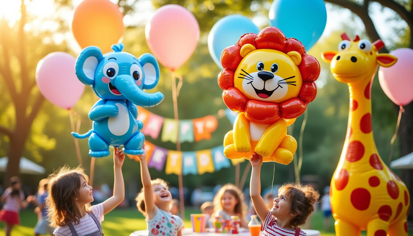 apportez une touche de magie à vos fêtes pour enfants avec nos ballons en forme d’animaux colorés et amusants, parfaits pour émerveiller petits et grands.