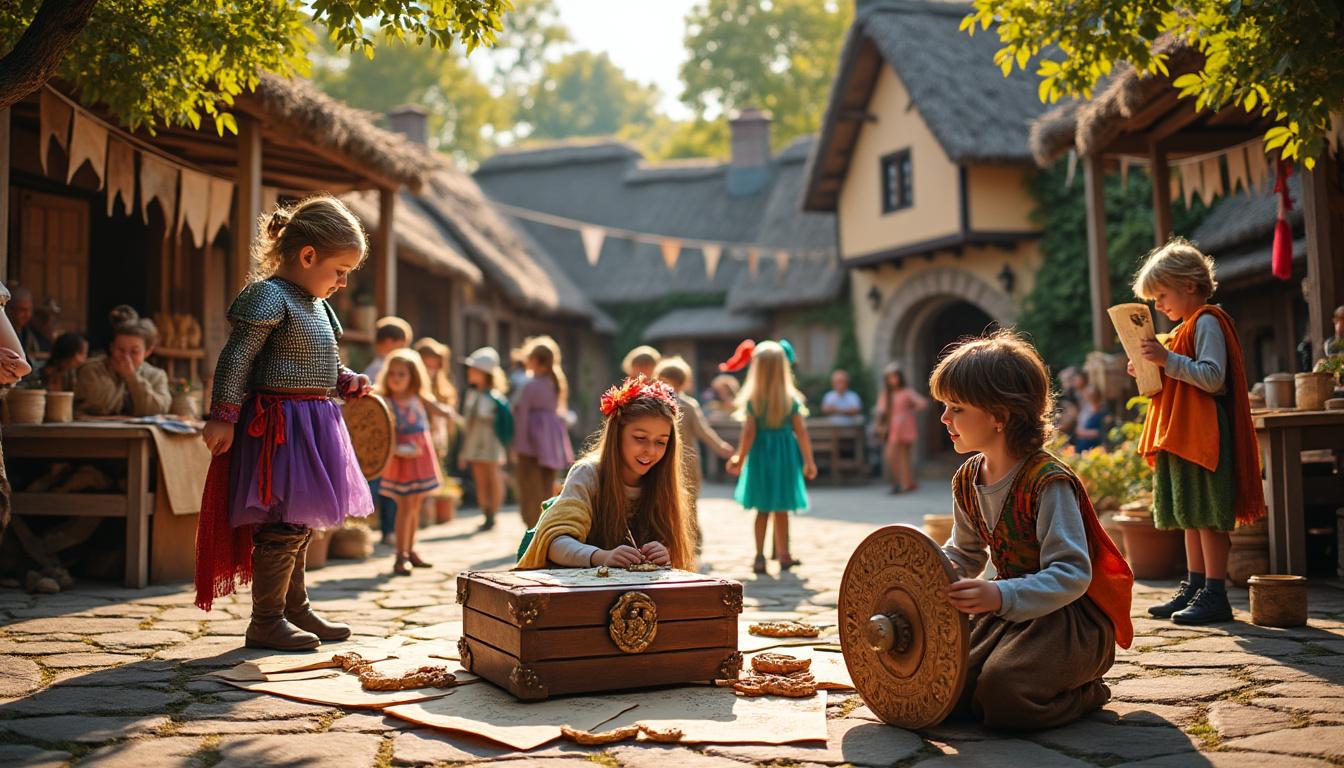 découvrez des idées originales de jeux pour animer une fête pour enfants sur le thème médiéval. ambiance garantie avec des activités ludiques et adaptées à tous les petits chevaliers et princesses !