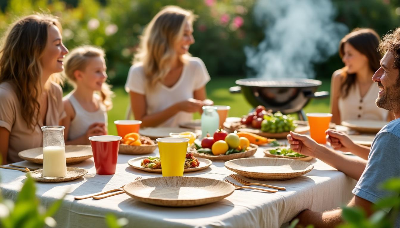 apportez une touche de couleur et de modernité à vos barbecues grâce à notre vaisselle jetable tendance, pratique et élégante pour toutes vos occasions en plein air.