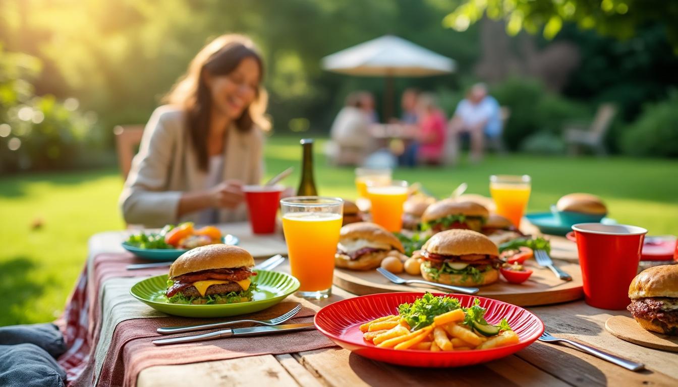 apportez une touche de couleur et de modernité à vos barbecues grâce à notre vaisselle jetable tendance, pratique et élégante pour des repas en plein air réussis.