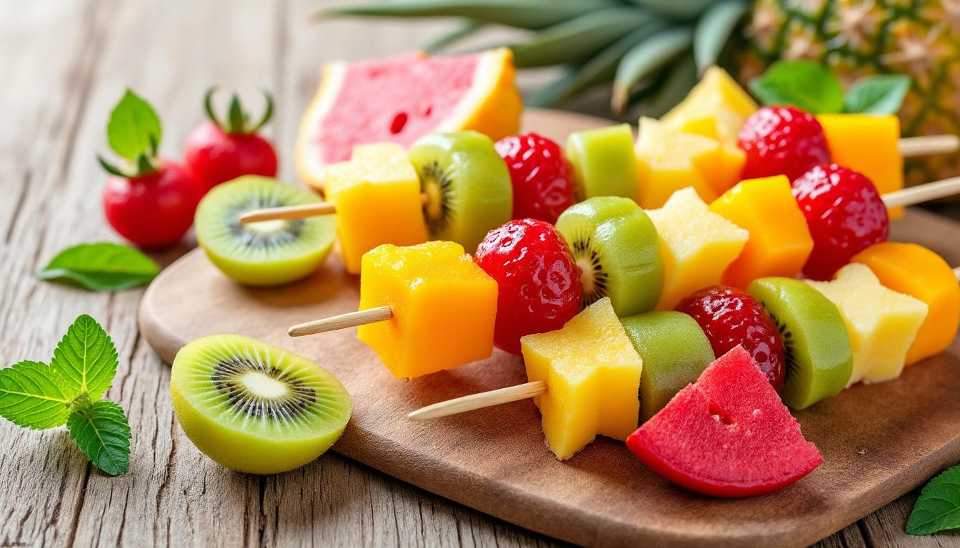 découvrez des idées originales de brochettes de fruits adaptées à chaque saison pour des recettes fraîches, savoureuses et colorées toute l'année.