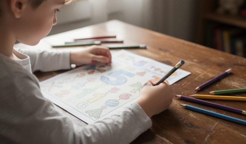 découvrez comment le coloriage magique avec la table de 5 aide les enfants à apprendre en s'amusant, favorisant concentration et créativité.
