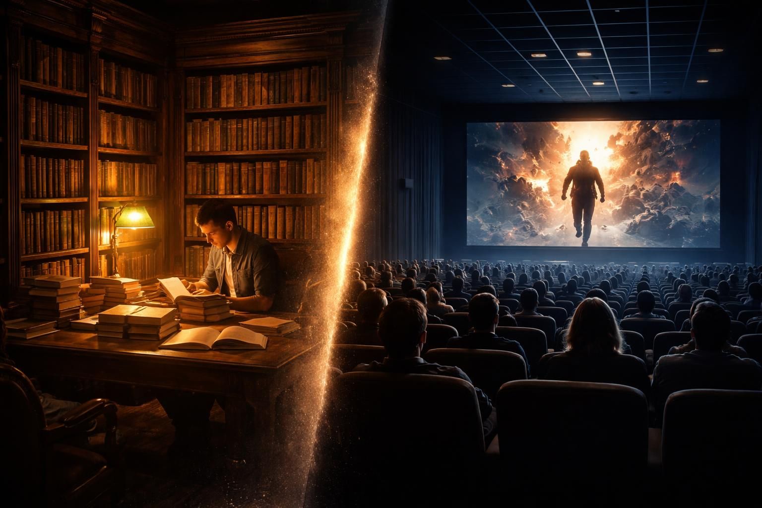 découvrez quelle forme d'art, entre romans et films, captive le plus selon vous : un voyage entre intrigue littéraire et suspense cinématographique.