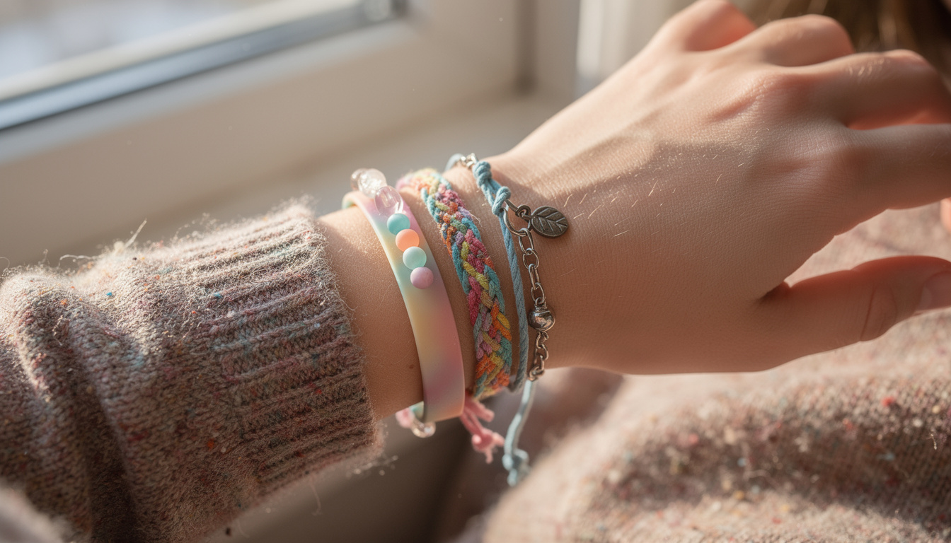 découvrez notre sélection des 5 meilleurs bracelets colorés à offrir aux enfants pour les fêtes de fin d'année, des cadeaux joyeux et tendance qui feront plaisir à coup sûr.