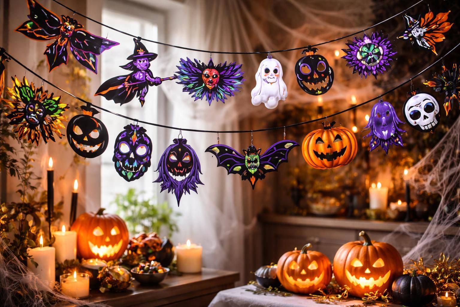 découvrez en 2026 les guirlandes halloween à imprimer les plus créatives pour décorer votre maison avec style et originalité.