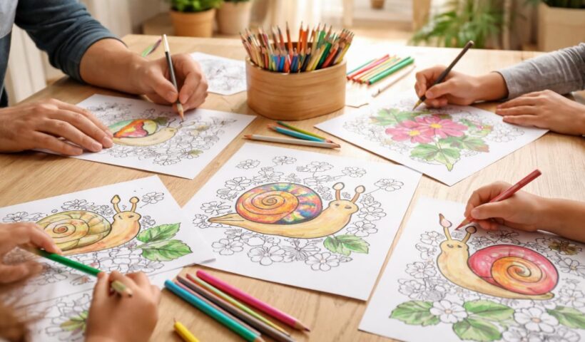 découvrez les coloriages d'escargot, une activité créative et apaisante pour toute la famille, idéale pour détendre petits et grands tout en stimulant leur imagination.
