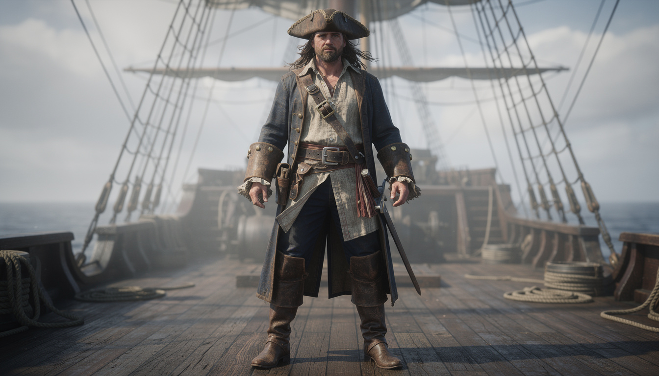 plongez dans l'aventure et revivez l'âge d'or des flibustiers avec une tenue complète de pirate, parfaite pour incarner le courage et l'esprit des corsaires légendaires.