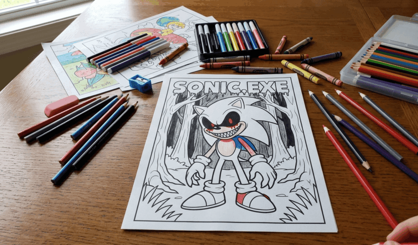 coloriage de Sonic exe