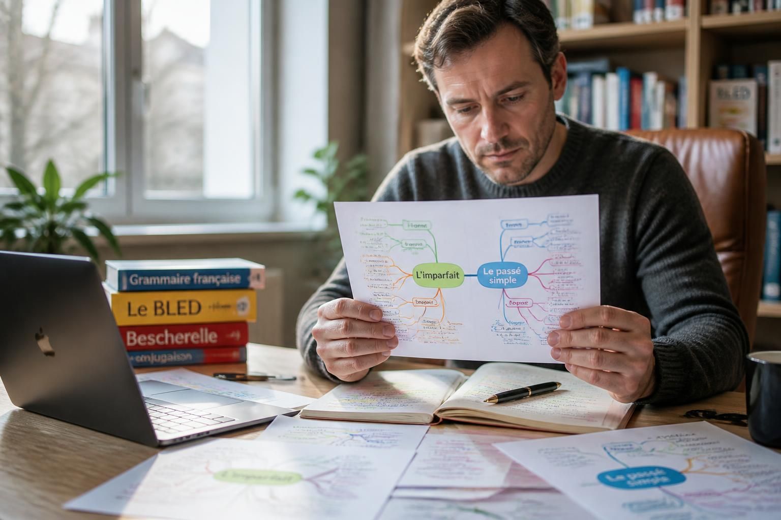découvrez une méthode innovante d'apprentissage avec des cartes mentales pour maîtriser l'imparfait et le passé simple en français de manière ludique et efficace.