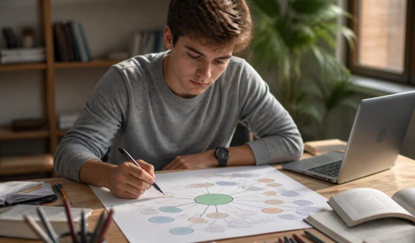 découvrez comment une carte mentale sur les nombres relatifs peut simplifier et enrichir votre apprentissage en mathématiques.