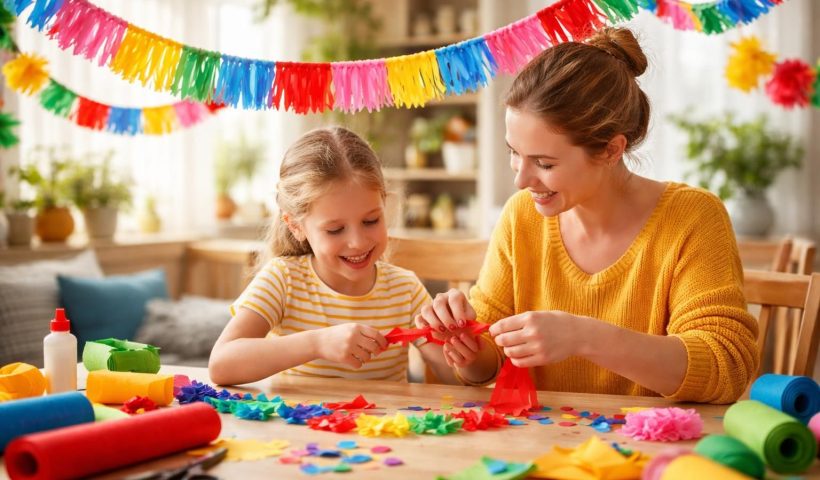découvrez comment réaliser une guirlande en papier crépon facile et amusante, un diy créatif parfait pour petits et grands, idéal pour décorer et partager un moment convivial.